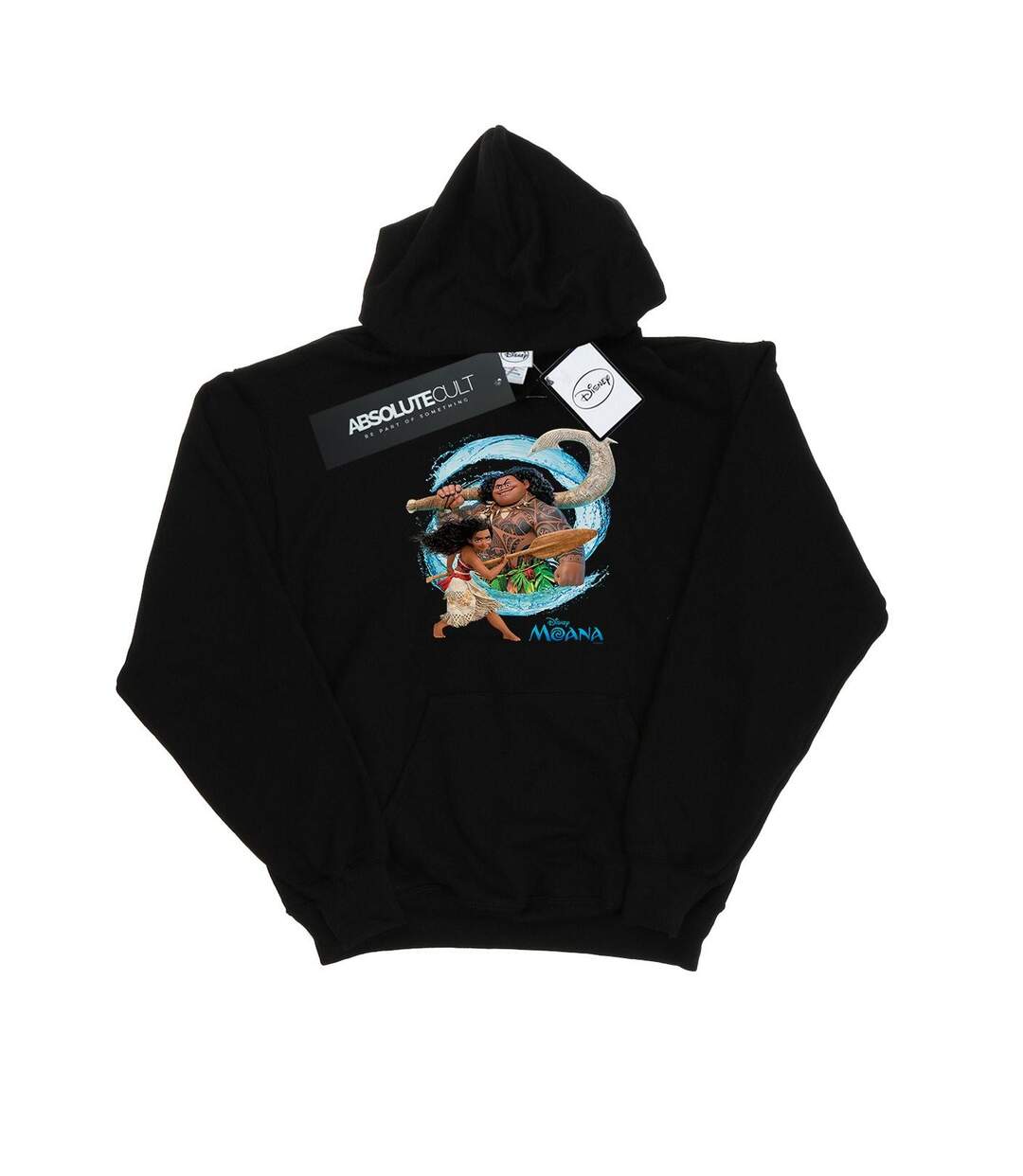 Disney - Sweat à capuche MOANA AND MAUI WAVE - Femme (Noir) - UTBI11568-1