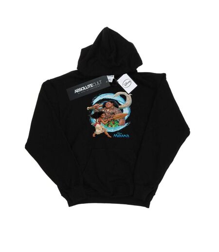 Disney - Sweat à capuche MOANA AND MAUI WAVE - Femme (Noir) - UTBI11568