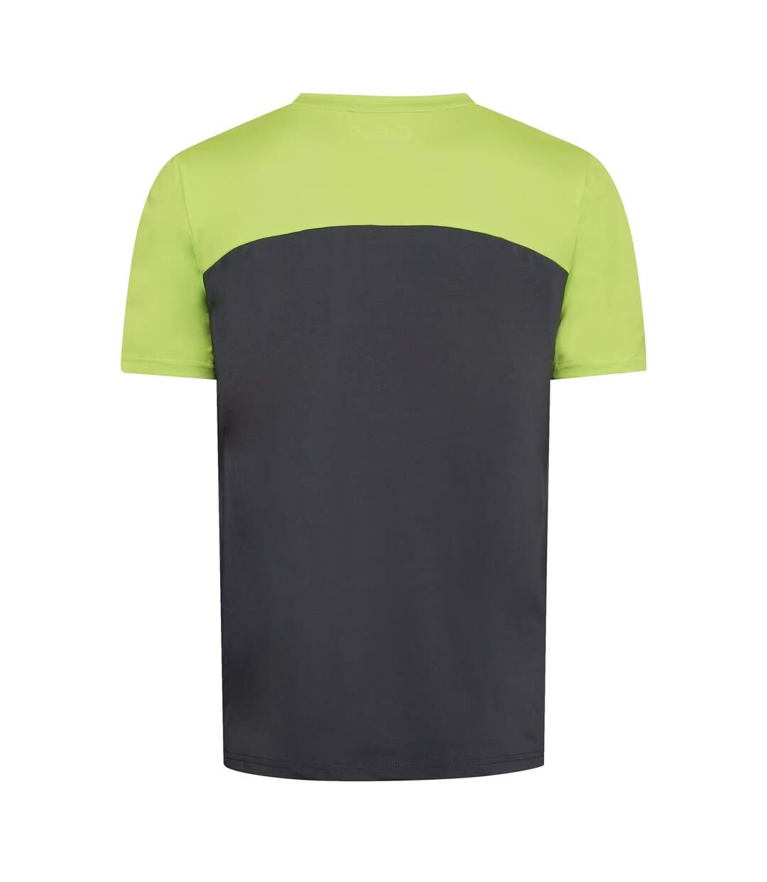 Mens Flynn Colour Block T-shirt Lime Charcoal OEX-2