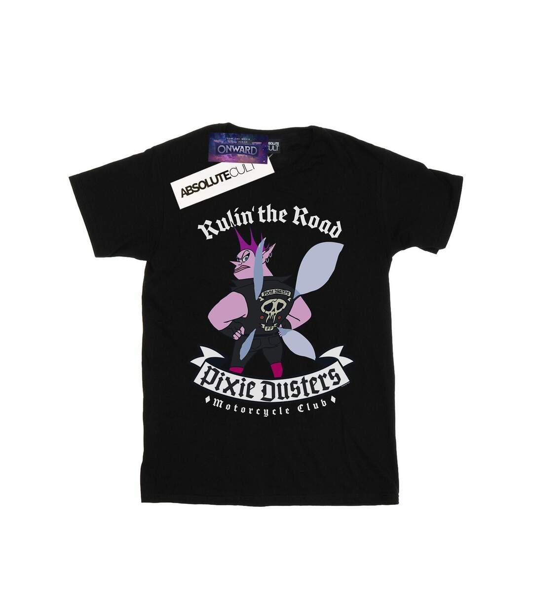 Disney Femme/Les femmes Onward Pixie Dusters Rulin' Cotton Boyfriend T-Shirt (Noir) - UTBI42411-1