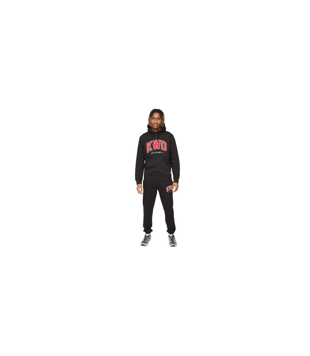 Mens Kingdome Jogging Bottoms Black Kings Will Dream-1