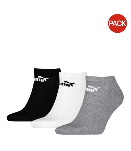 Socquettes Style Logo Adulte Noir Blanc Gris Puma