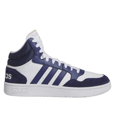 Baskets Hoops 3.0 Homme Blanc Bleu Marine Adidas
