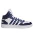 Baskets Hoops 3.0 Homme Blanc Bleu Marine Adidas-2