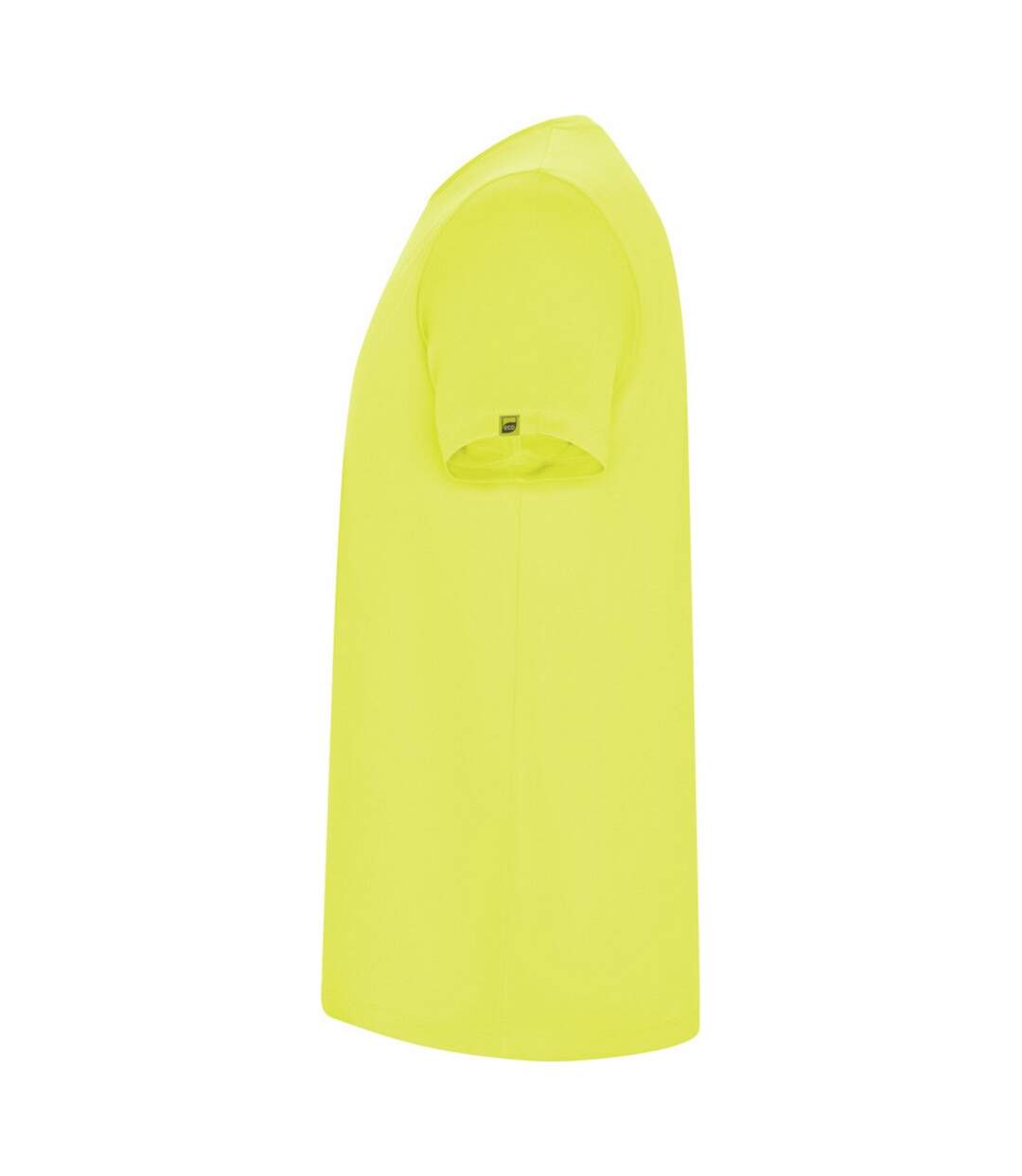 Mens Imola Short-sleeved Sports T-shirt Fluorescent Yellow Roly-3