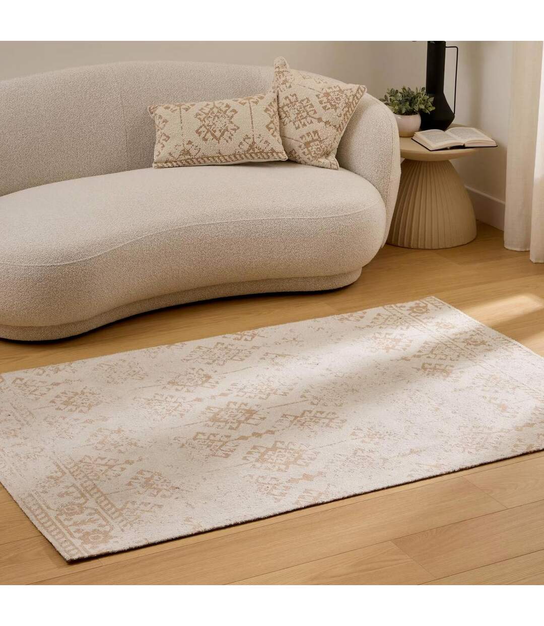 Tapis à Motifs Tissés Ozel 120x170cm Beige-4