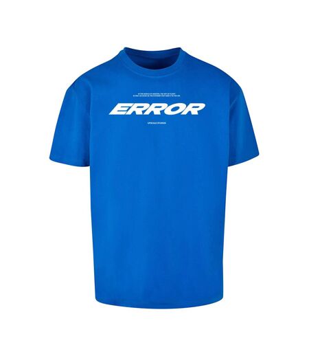 Mens Error Wording Oversized T-shirt Bleu Cobalt Mister Tee