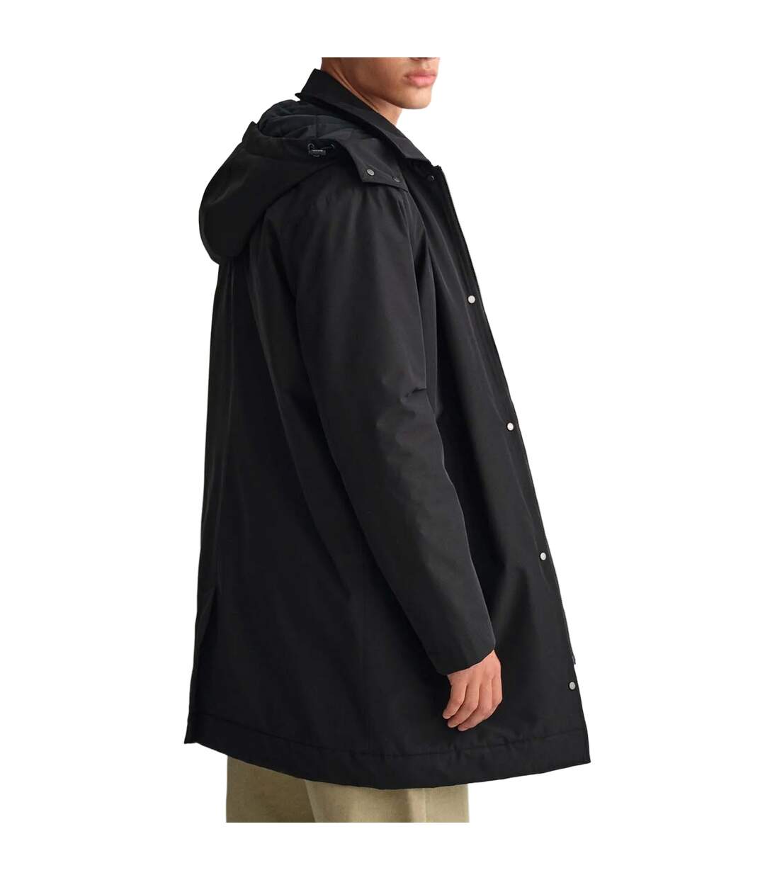 Mens Padded Car Coat Black Gant-2