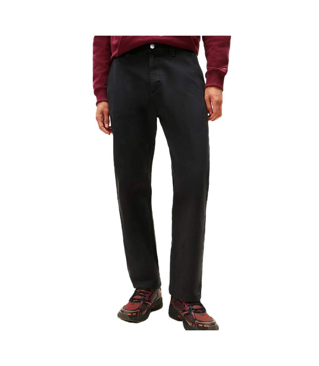 Pantalon chino noir homme tommy hilfiger tjm sonny-1