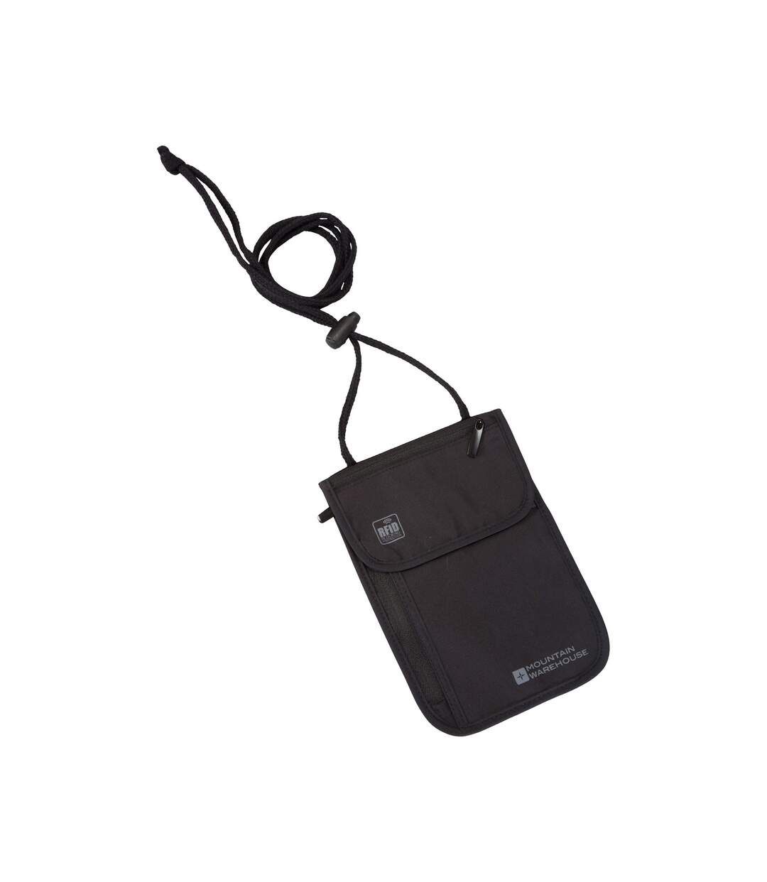 Logo Rfid Blocking Neck Pouch One Size Black Mountain Warehouse-3