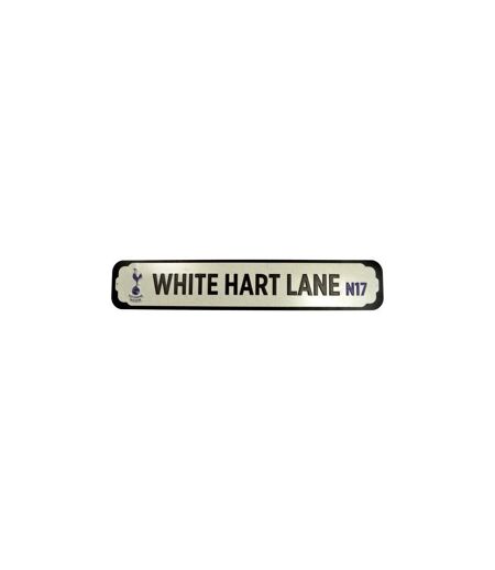 Tottenham Hotspur FC - Plaque DELUXE WHITE HART LANE N17 (Noir / Argenté) (Taille unique) - UTBS3522