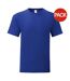 T-shirt iconic hommes bleu Fruit of the Loom-1