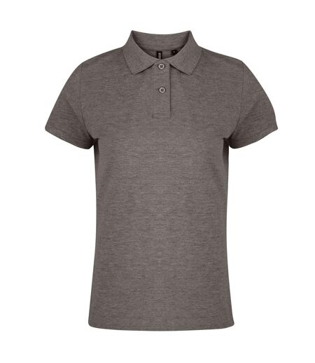 Asquith & Fox Womens/Ladies Plain Short Sleeve Polo Shirt (Charcoal)