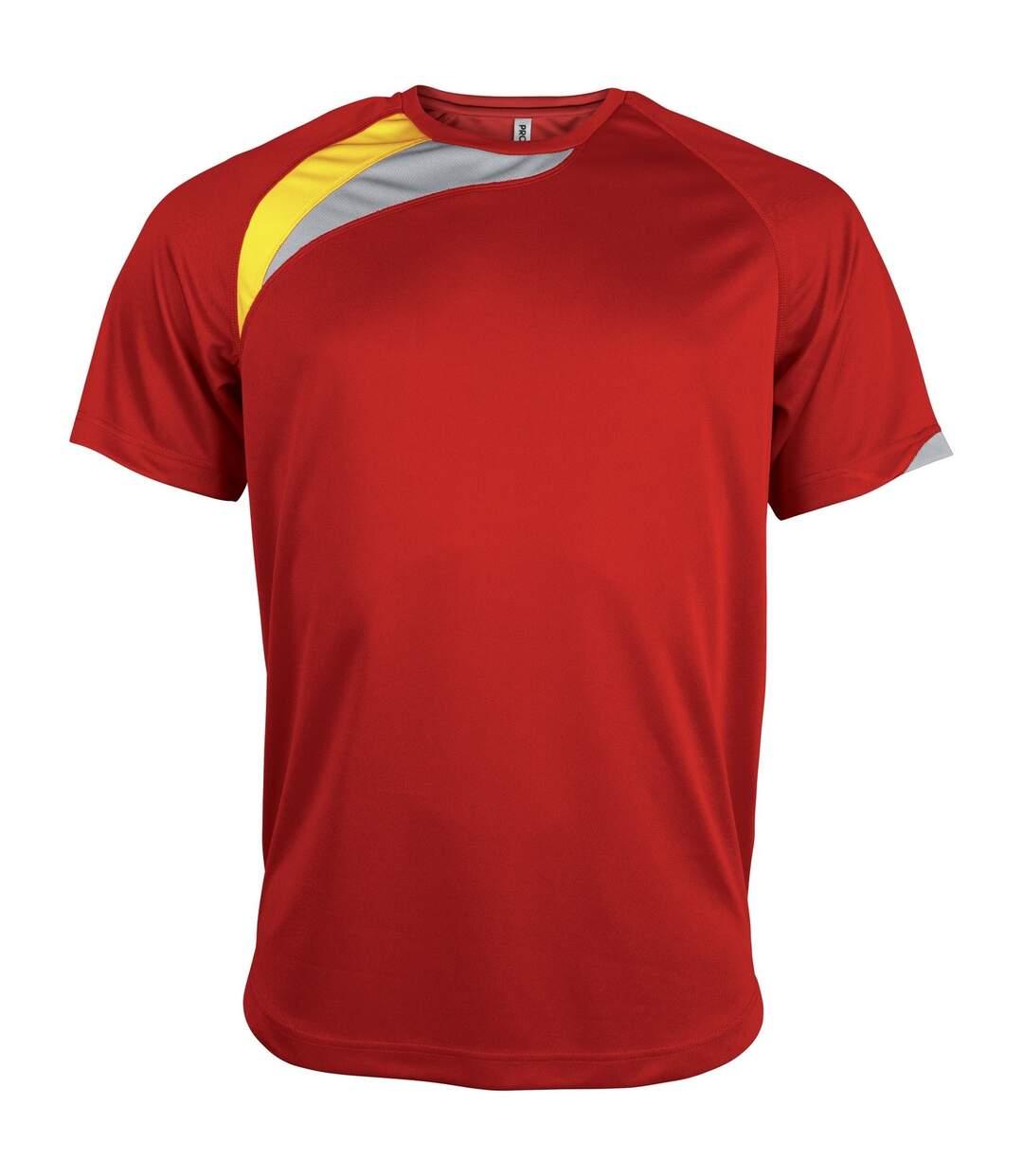 T-shirt sport à manches courtes homme rouge/noir/gris Kariban Proact