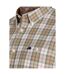 Chemise Manches Longues Motif/style À Carreaux Suffolk Homme Brun Clair Raging Bull-4