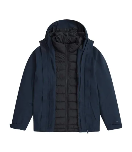 Doudoune Imperméable Motif/style 3-en-1 Homme Bleu Marine Animal