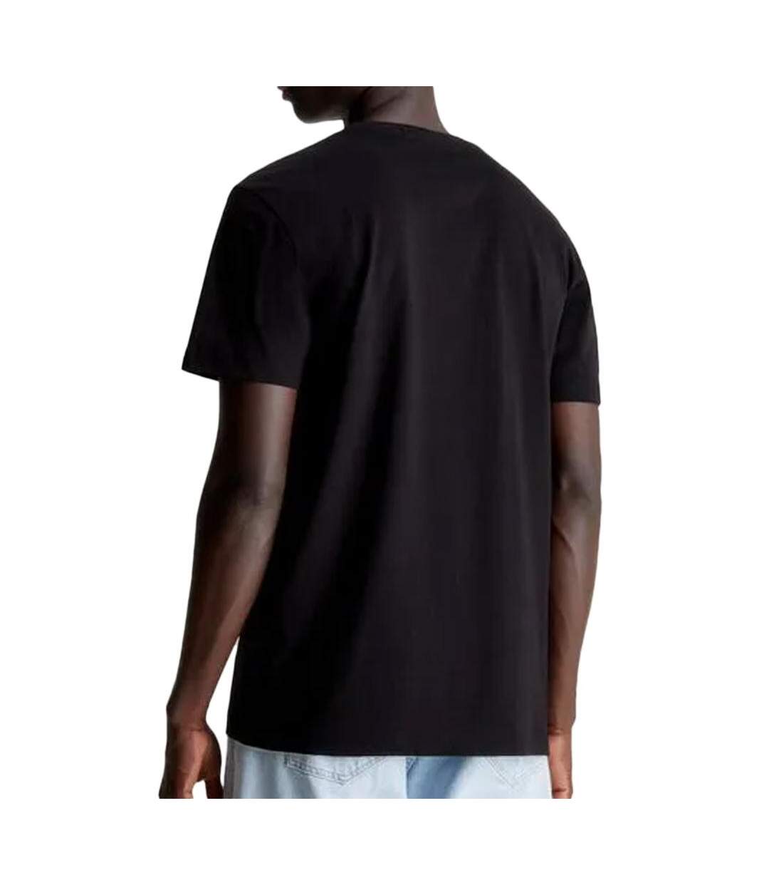 T-shirt Noir Homme Calvin Klein Jeans Institutional Warp - L-2