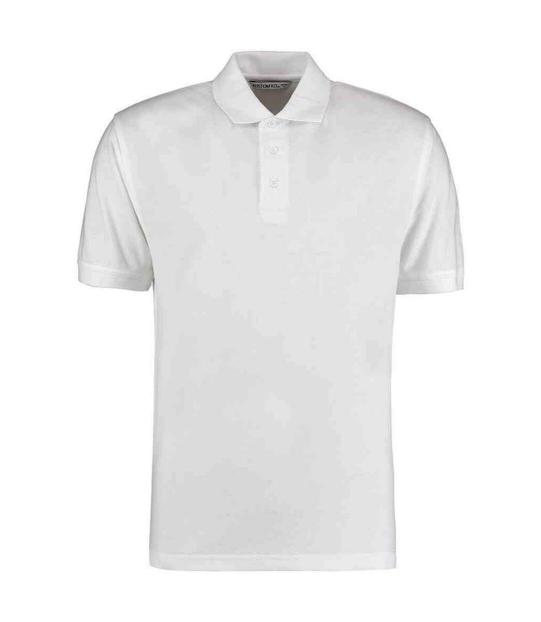 Polo klassic homme blanc Kustom Kit Kustom Kit