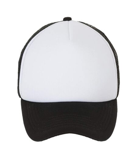 SOLS Unisex Bubble Contrast Cap (White/Black) - UTPC2751