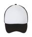 SOLS Unisex Bubble Contrast Cap (White/Black) - UTPC2751-2