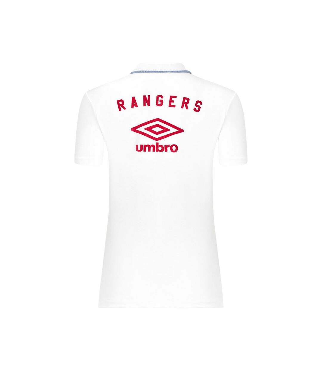 Womens/ladies Rangers Fc Short-sleeved Travel Polo Shirt Brilliant White Lollipop Umbro-2