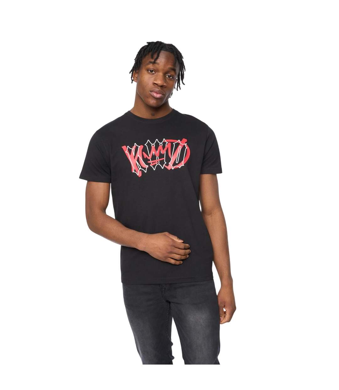 T-shirt wicked homme noir Kings Will Dream-1