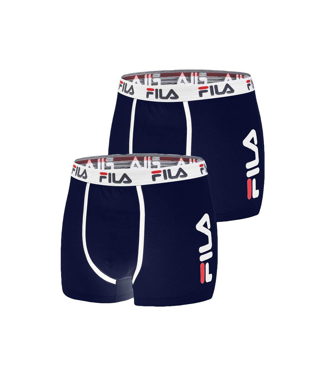 Lot de 2 Boxers coton homme FU5040 Uni Fila