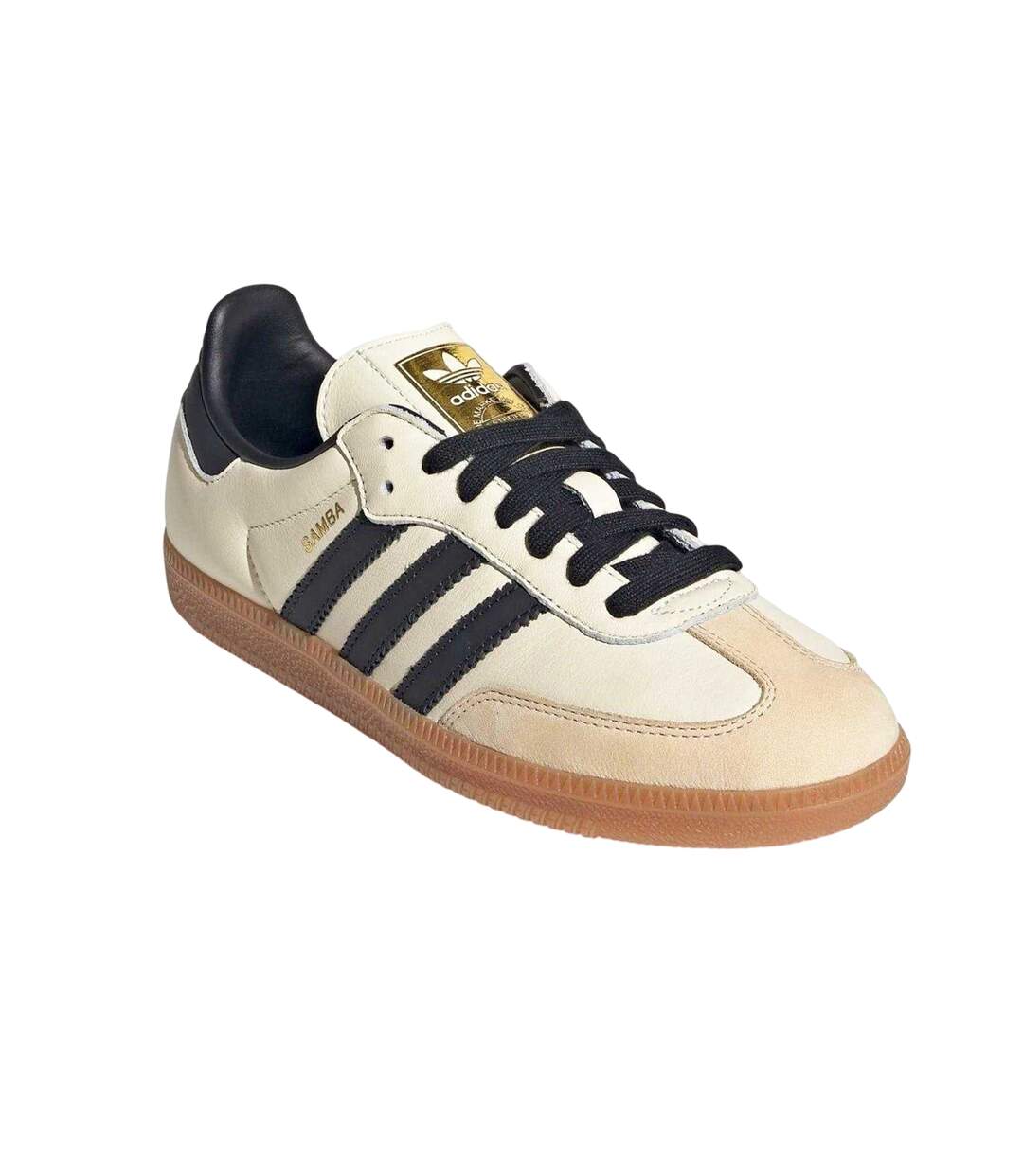 Womens/ladies Samba Og Leather Trainers Cream White Adidas-4