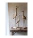 Statue Déco Oiseau en Bois Denny 52cm Marron-4
