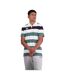 Mens Stripe Polo Shirt Bright White Canterbury-1