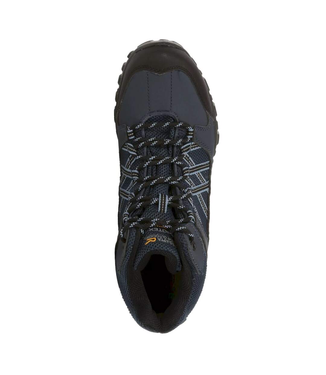 Regatta Mens Edgepoint Mid Waterproof Hiking Shoes (Black/Granite) - UTRG4559-1
