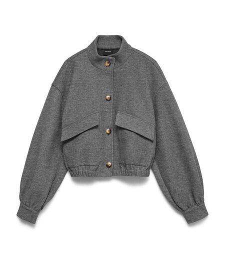 Veste bomber gris femme vero moda bunda