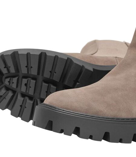Womens/ladies Betty-9 Calf Boots Brown Stone Only