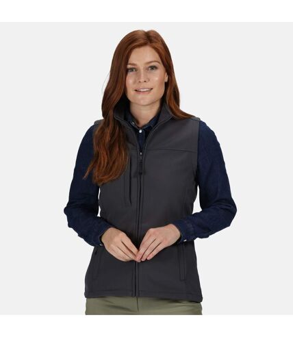 Veste softshell sans manches flux femme gris foncé Regatta