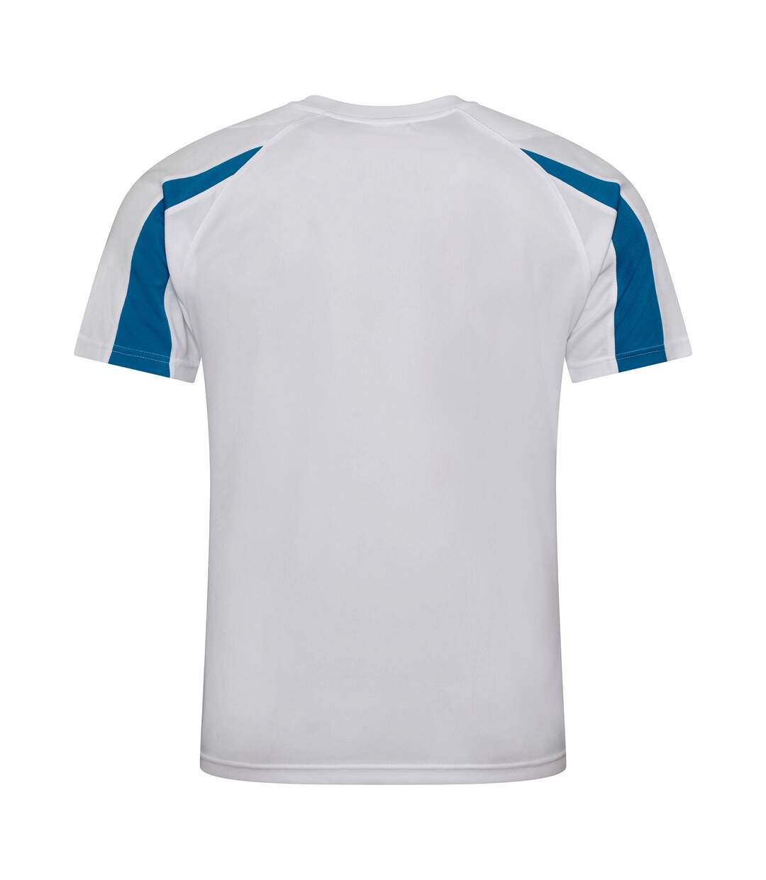 T-shirt sport contraste homme blanc arctique/bleu saphir Just Cool