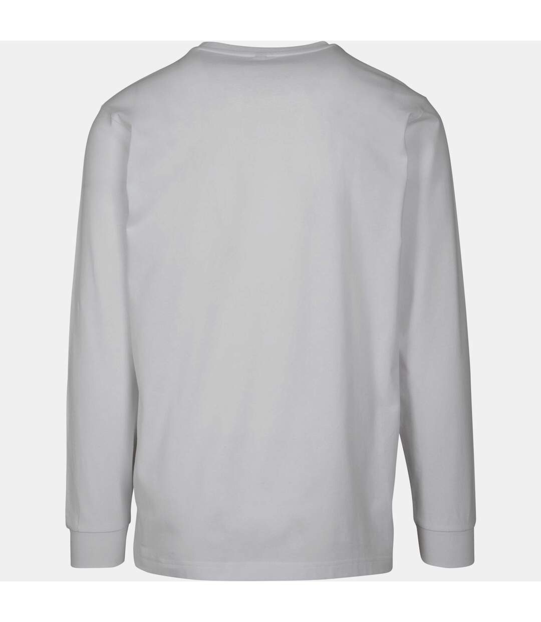 Mens long sleeve jumper white Build Your Brand