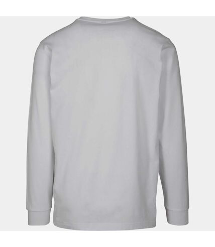 Build Your Brand Mens Long Sleeve Sweater (White) - UTRW7713