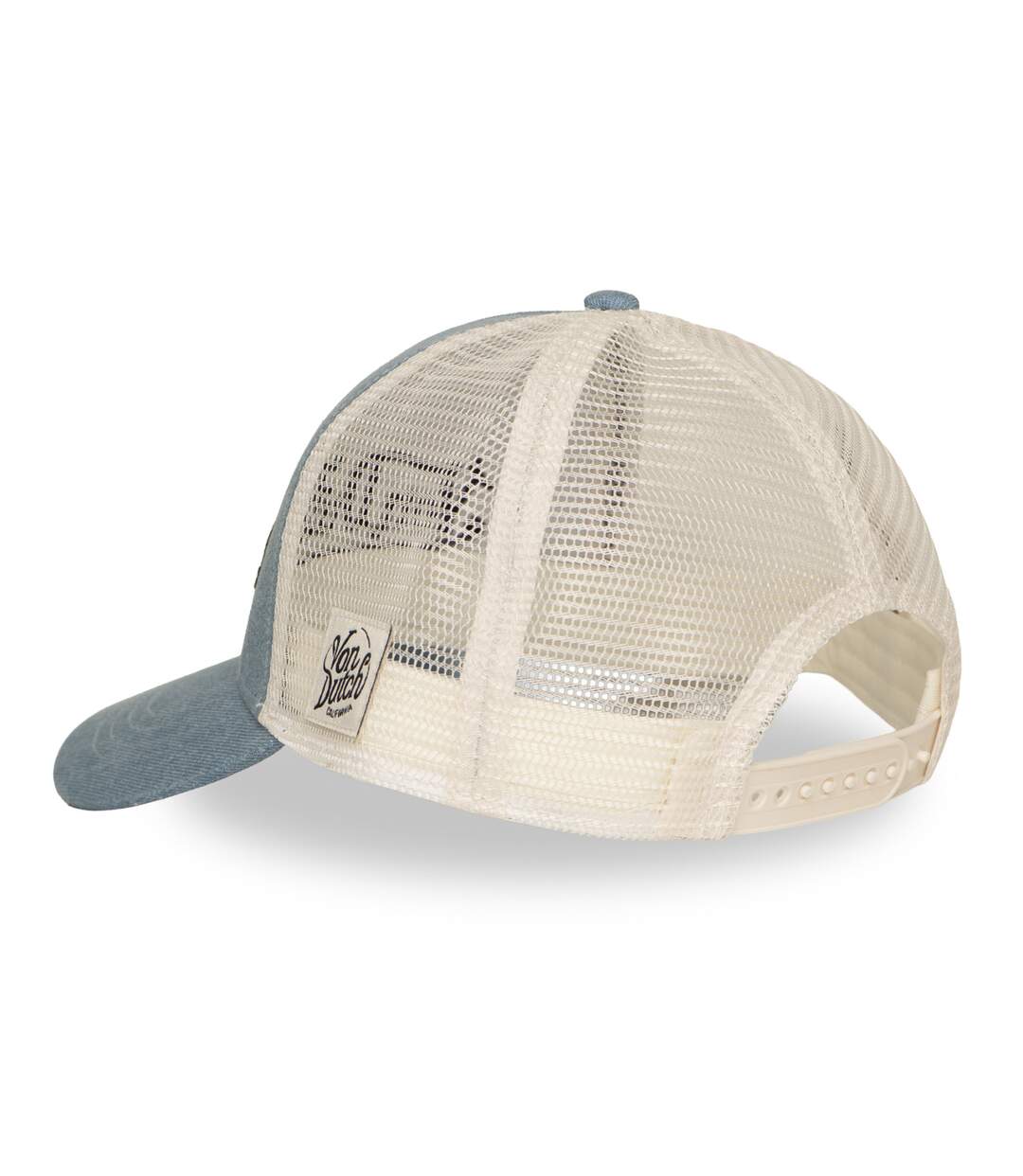Casquette baseball avec filet en Denim et broderie Tencel Vondutch-5