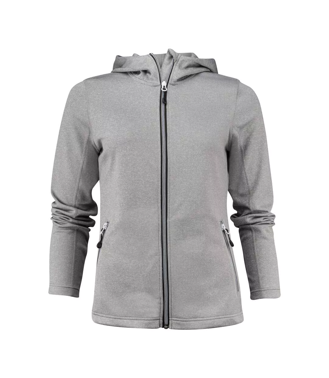 Womens/ladies Layback Hoodie Bright Blue Printer RED-1