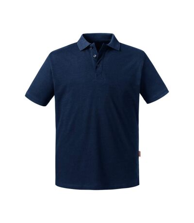 Russell Mens Pure Organic Polo (French Navy) - UTBC4664