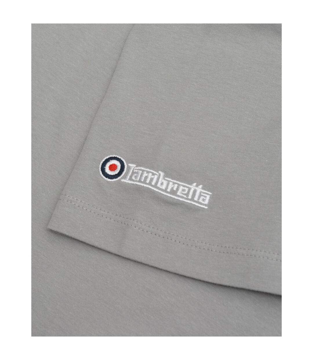 Mens Chevron Target Big & Tall T-shirt Ultimate Grey Lambretta-4