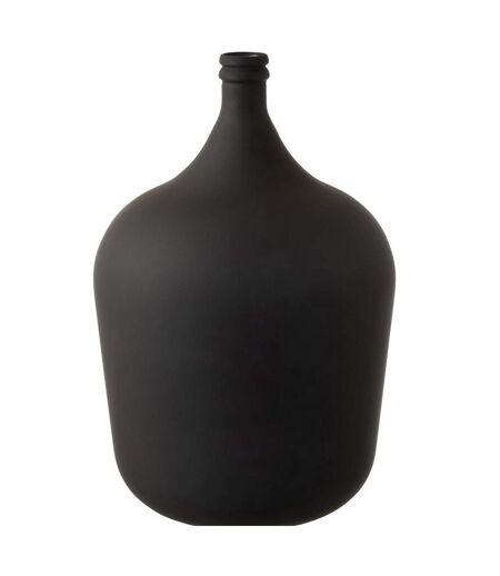 Vase Design en Verre Gentle 55cm Noir Mat