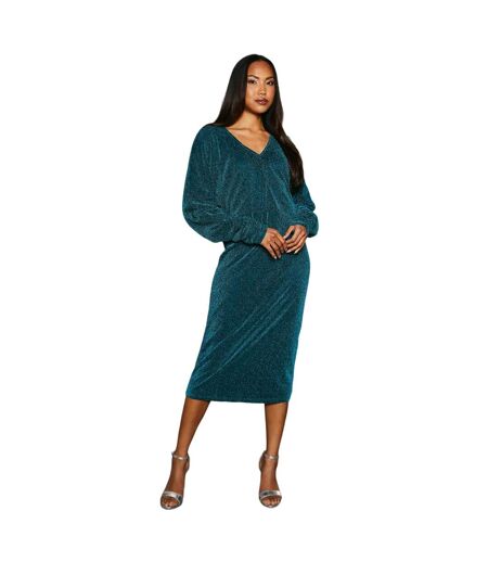 Robe mi-longue femme vert Principles