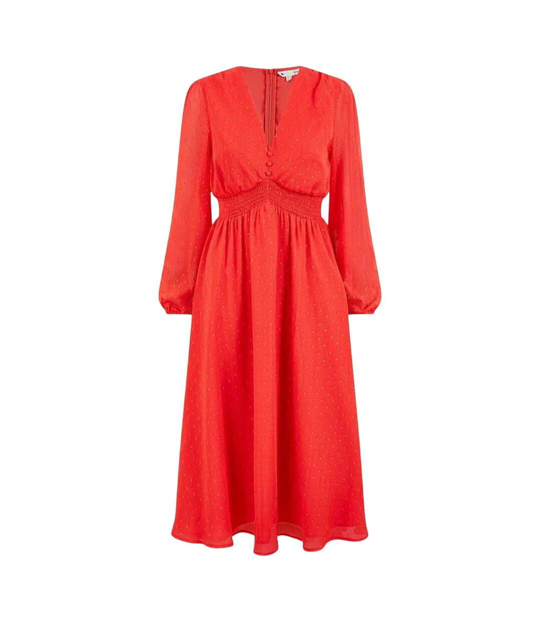 Robe Trapèze Motif/style Scintillant Femme Rouge Yumi-2