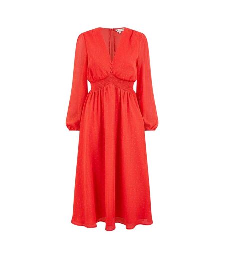 Robe Trapèze Motif/style Scintillant Femme Rouge Yumi