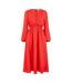 Robe Trapèze Motif/style Scintillant Femme Rouge Yumi-2