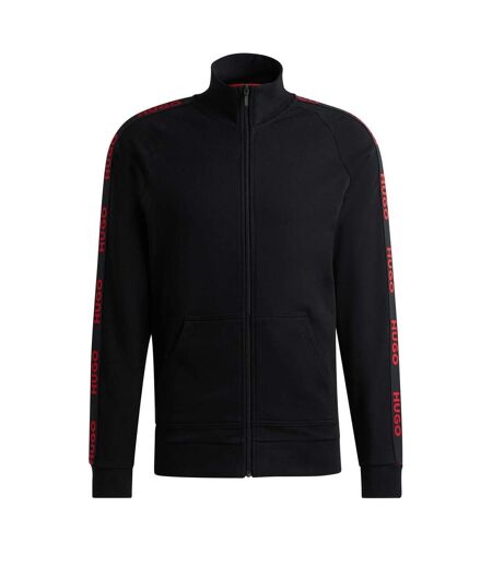 Mens Logo Full Zip Track Top Black Hugo
