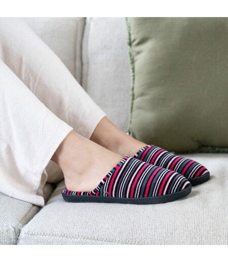 Isotoner Chaussons Mules femme ultra confortables (technologie everywear™), à mémoire de forme, intemporelles