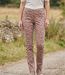 MAYFLOWER BELINDA2O - Pantalon stretch imprimé fleuri orange : fraîcheur et confort absolu-1