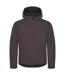 Mens Classic Soft Shell Jacket Dark Grey Clique-1